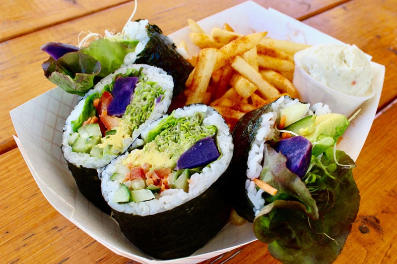 Kikuchi's Vegetarian Wrap, Nawiliwili Food Truck, Kauai